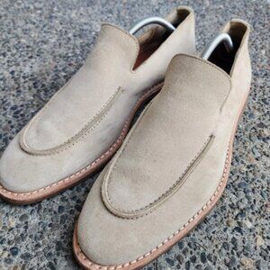 Allen Edmonds Denali Venetian Loafer Size 10D Bone Suede Slip-On
